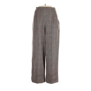 VTG Ralph Lauren Plaid Wool Grey High rise Cropped Pants Equestrian 10